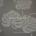 Popular Chocolate Jacquard Shrinkage Flower Design Curtain Fabric